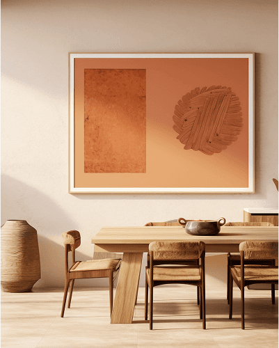 Warm dining room